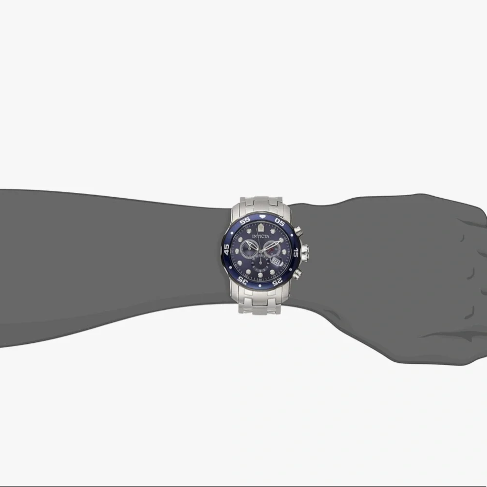 🎉HOST PICK🎊 Invicta Men's 80057 Pro Diver Stainless Steel Watch with Blue Dial - Picture 2 of 7